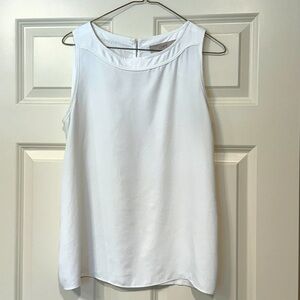 White dressy tank top. Can be dressed down.